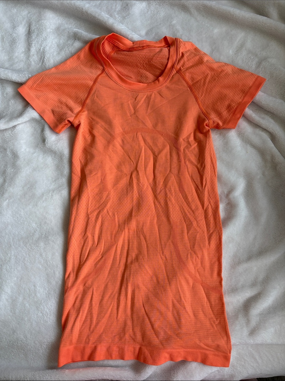 lululemon athletica Short Sleeve Tee in Bright Orange